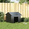 Vidaxl Dog House Buda With Roof, 85X107X81 Cm, Galvanized Steel