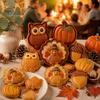 Fall Dessert Making Supplies Mini Pie Mold for Autume Thanksgiving , DIY Dough Presser Pocket Baking Mold, One Harvest Theme Tool Press Hand