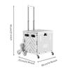 8Wheel Folding Transport Cart 45 L Capacity Shopping with Stair StairNavigating Wheels Portable