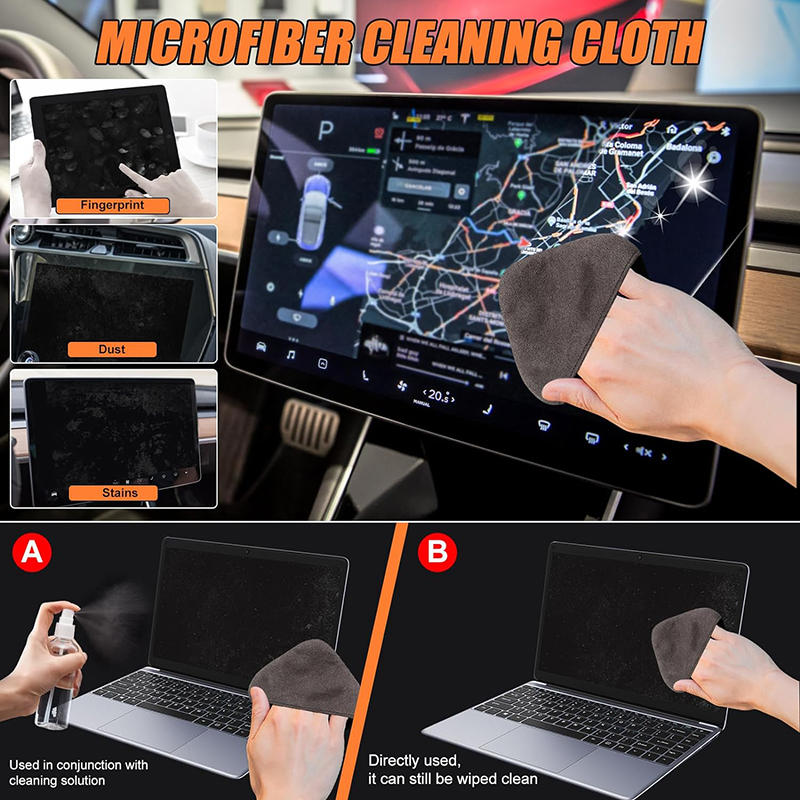 Portable Square Computer Screen Cleaning Wiping Cloth Useful Cleaning Cloth Microfiber Electronic Screen Cleaning Cloths
