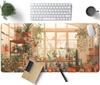 Dark Forest Desk Mat Mouse Pad Large Extended Aesthetic Plant Mousepad Gaming Desk Pad Big Laptop Computer Keyboardand Mouse Mat