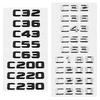 Modified Car Trunk Sticker Letter Badge Decals Decoration for Mercedes Benz C Class C32 C36 C43 C55 C63 C180 C200 C220 C230