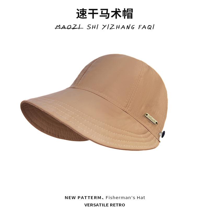 Quick-drying the same sun hat children's versatile duck tongue bucket hat street shot tide show face small sun protection sun hat