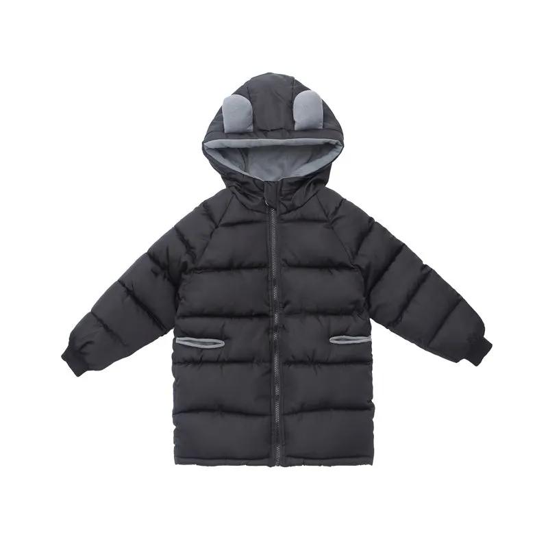 Girls' Winter Cotton-Down Outerwear - Warm, Thickened, Windproof Hooded Jacket | High-Quality Kids' Clothing