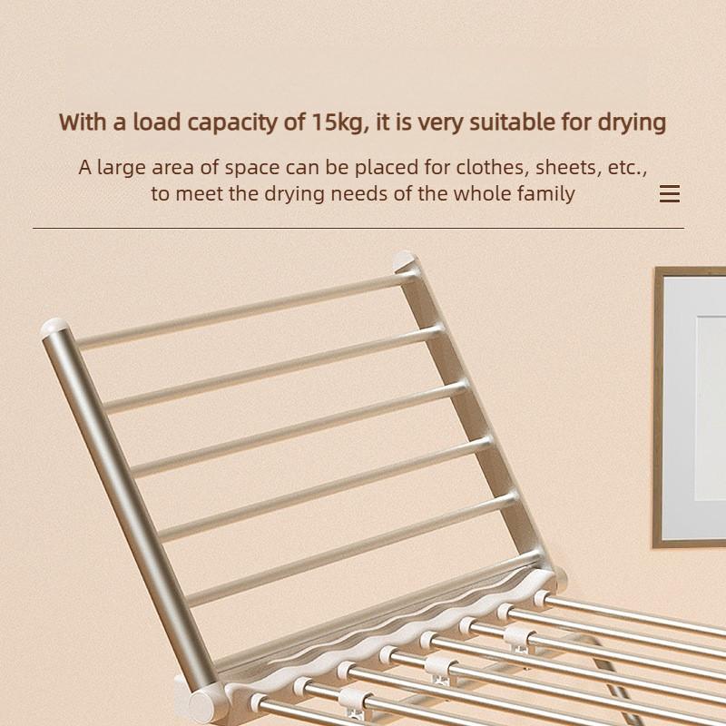 Strong Load-bearing Towel Clothes Heating Hanger Electric Foldable Clothes Rack Indoor Constant Temperature Clothes Dryer