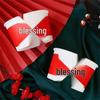 Disposable Red Festive Paper Bowls