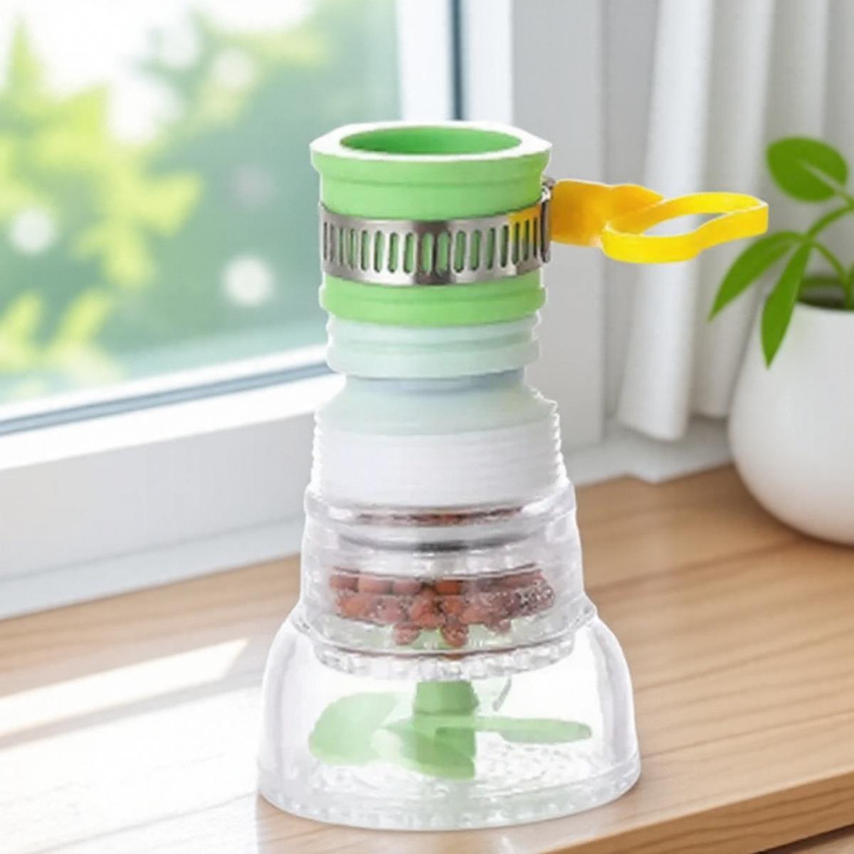 

Вращение на 360° Кухонный смеситель Фильтр Распылитель Насадка для очистки водопроводной воды для дома ПВХ Душевая лейка Кухонные аксессуары зелёный