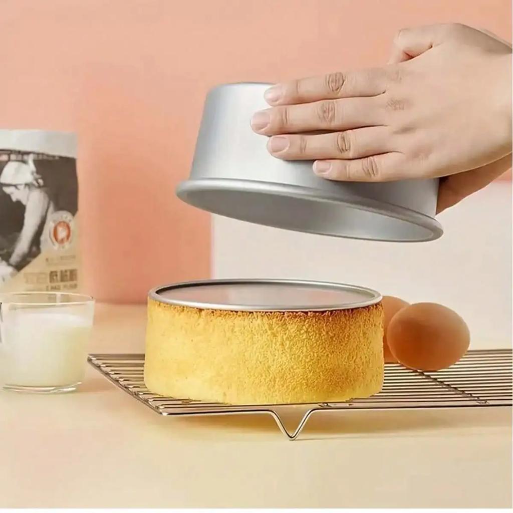 4/6/8 Inch Birthday Cake Mold, Aluminum Alloy Active Bottom Cake Mold, Home Baking Tray Mold, Baking Utensils Cake Tools