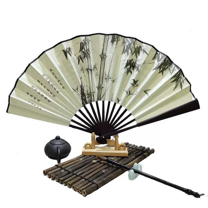Traditional Folding Fan with High Aesthetic Value, Portable, Chinese Style, Specifically for Dancing, Handmade Accessory for Hanfu