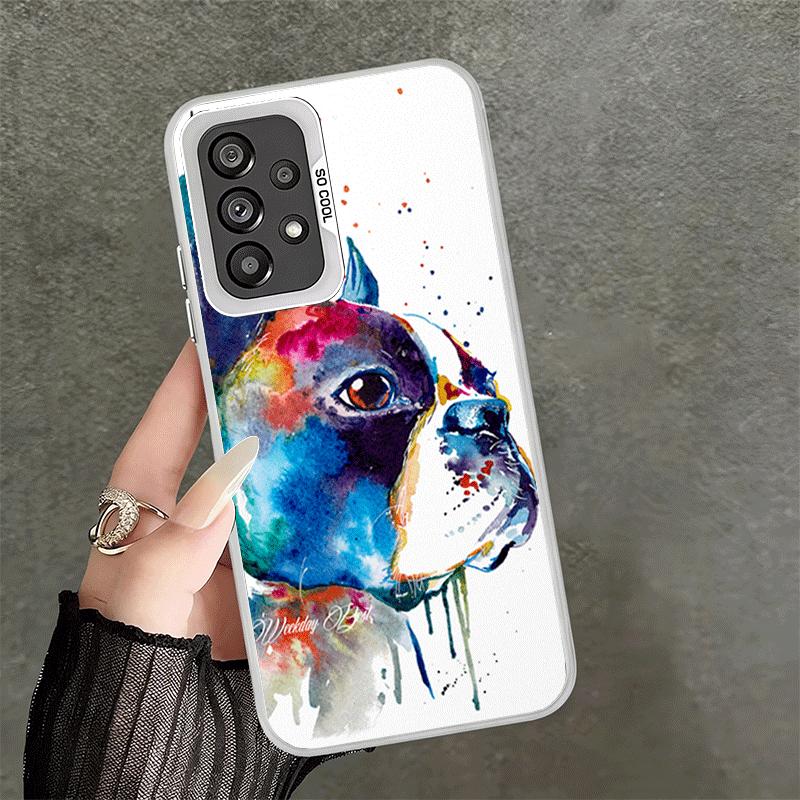

French Bulldog Dog Pug Design Shockproof Phone Case for Samsung A17 A16 A15 A14 A37 A57 A36 A56 A26 A35 A55 A25 A34 A54 A24 A13 Samsung A15