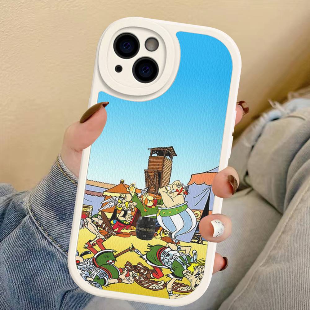 A-Asterix Et O-Obelix M-Manga Phone Case For IPhone 16 15 14 13 12 11 Pro Max Plus Leather Cover