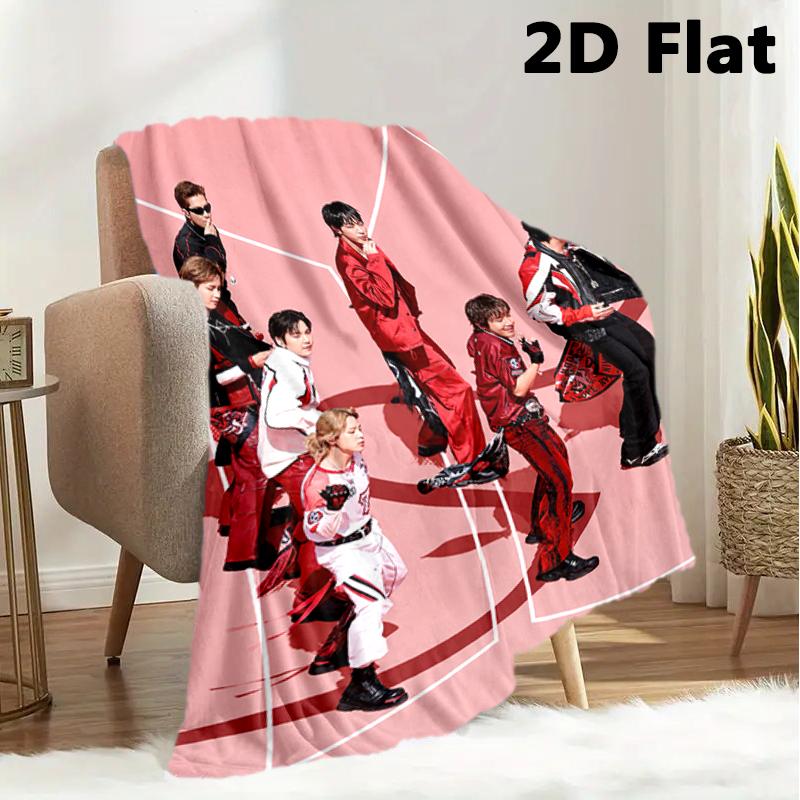 Korean Stamp 2020 Hope Blanket Home Decor Sofa Blanket Sheet Office Rest Blanket Digital Printing