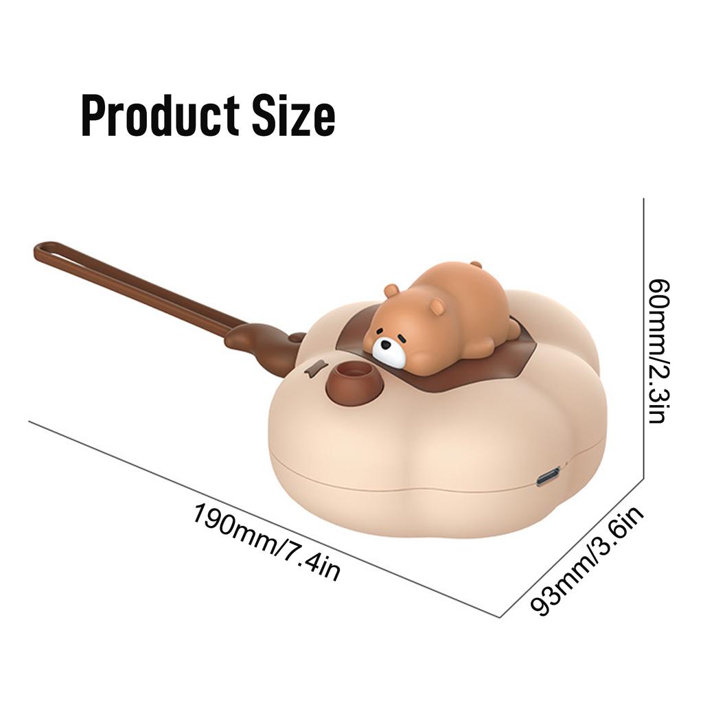2 Block Temperature Low Level Warm Light 2 in 1 Cartoon Hand Warmer Night Light