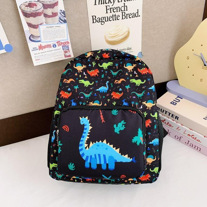 Backpack Large Capacity Cartoon Dinosaur Forklift Simple Schoolbag Girls Boys