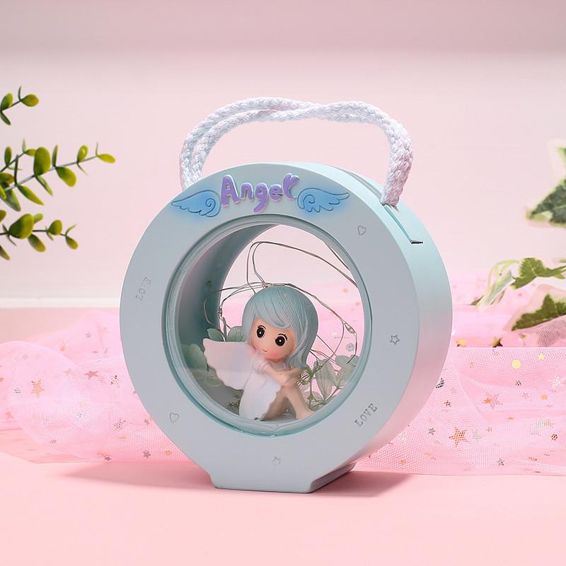 Lamp Night Warm Light Battery Powered Cartoon Cute Angels And Shaped Deer
