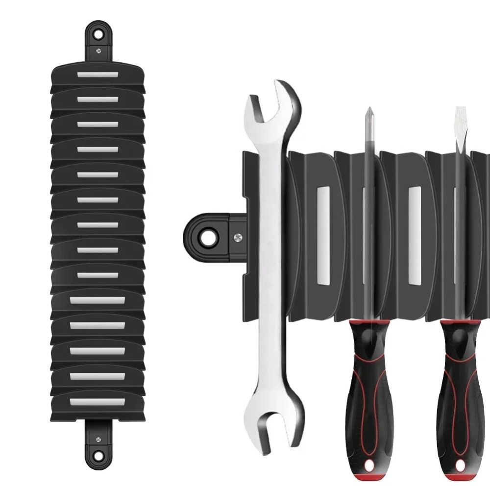 Adjustable Magnetic Wrench Organizer 14-Slot Wrench Holder Tool Organizer  Drawer Organization