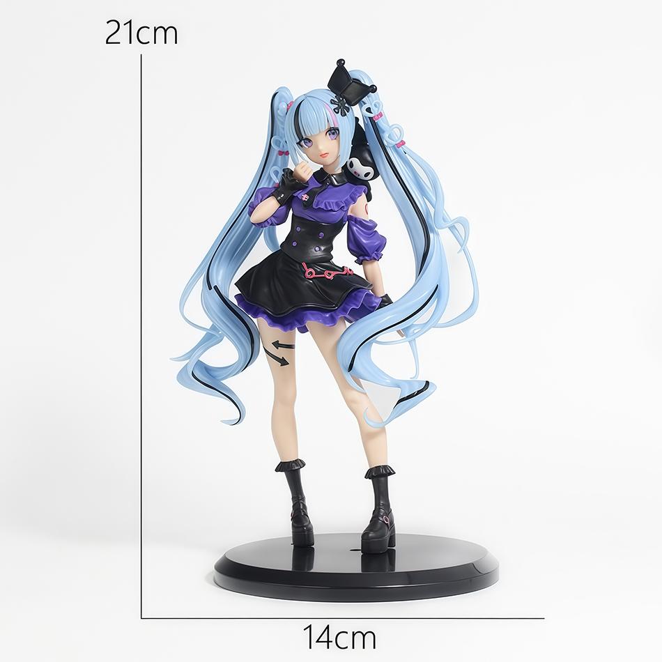 Multiple Styles Hatsune Miku Anime Figures Cute Miku Collectible Figurines Desktop Decoration Birthday Present  In Stock