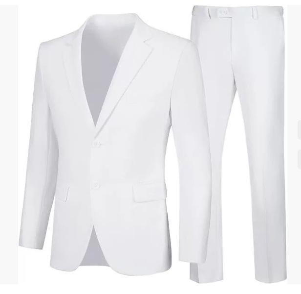 2025 Men's European American Casual Suit Set: Two-Piece Trousers & Jacket for Weddings and Banquets