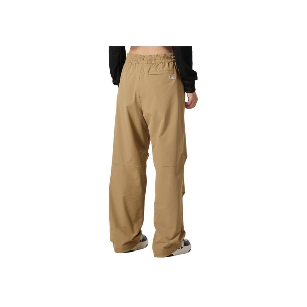 MLB New York Yankees Solid Color Fashion Woven Straight Leg Casual Pants Unisex pants Beige 3AWPB0346-43BGD