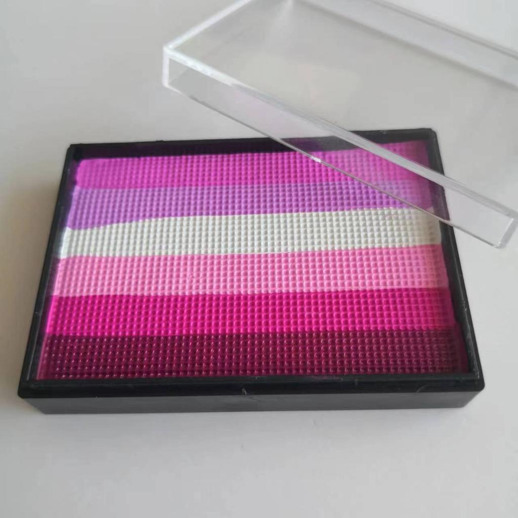 50g Split Cake Rainbow Face Paint Water Based UV Neon Pastel Aqua Liner For Kids Carnival Holiday DIY Makeup