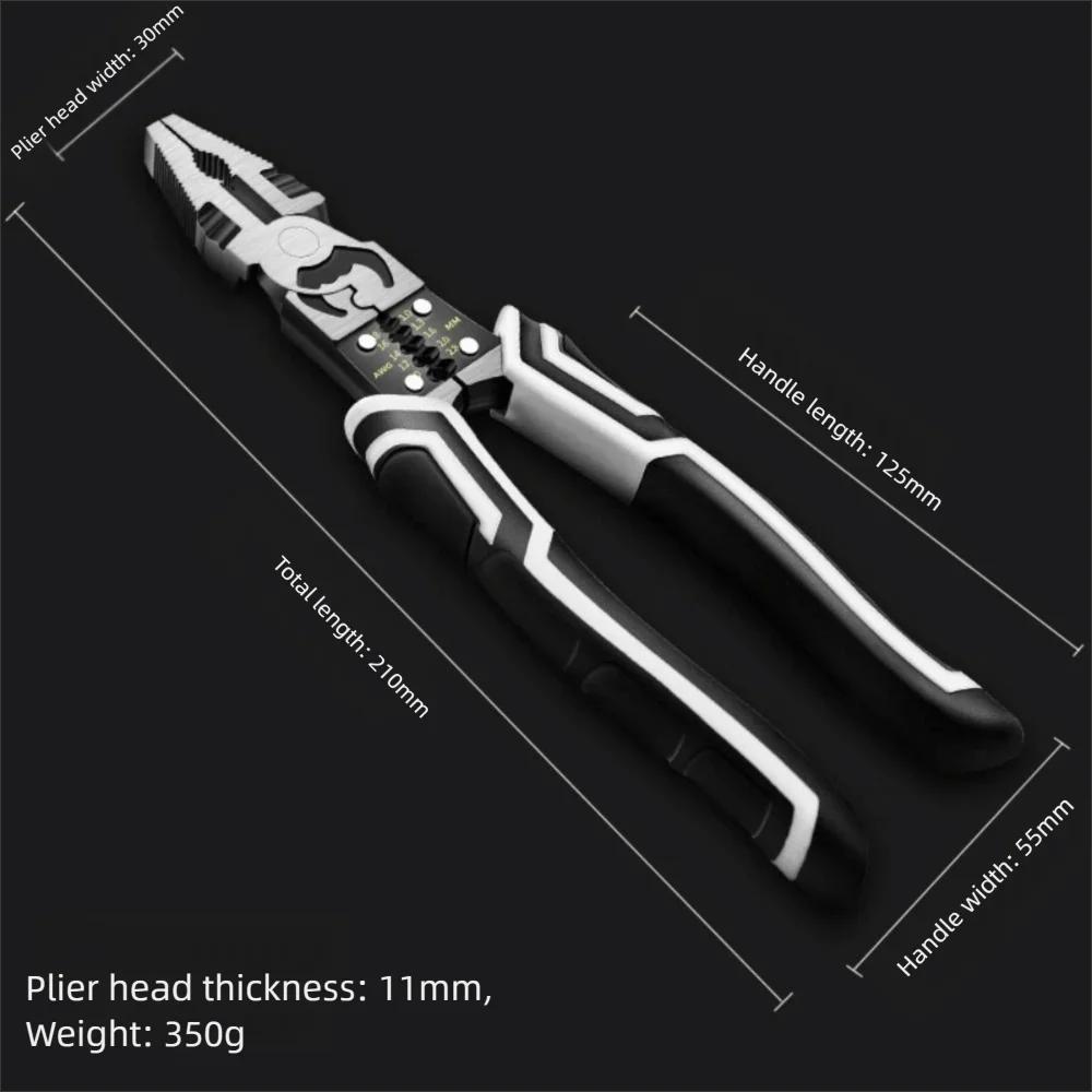 Durable 9-inch Wire Pliers Labor-Saving Multi-functional Removal Pliers Metal Diagonal Plier Electrician Maintenance