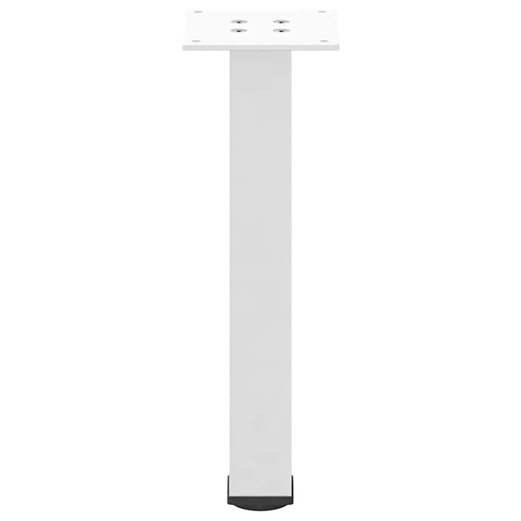 Vidaxl Nogi Do Stolika Kawowego, 4 Szt., Biale, 30-32 Cm, Stal