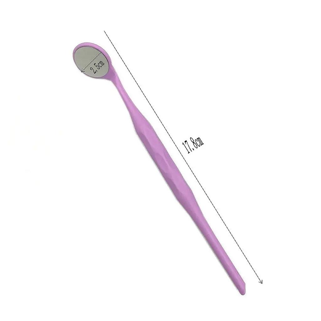 10 Pezzi Specchio da Bocca Dentale a Doppia Faccia Antiappannamento Senza Riflessi Specchio per Esame Orale Multicolore Per Clinica Dentistica