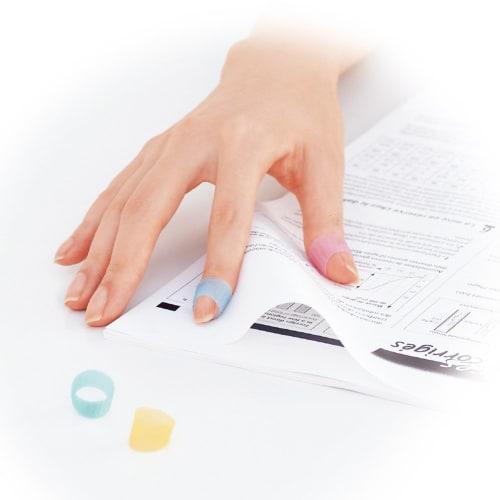 Plus Finger Cot Ring Type Meklicco L Size KM-303C Color Mix 44-781