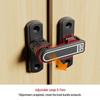 Adjustable No-Drill Surface-Mount Sliding Door Bolt Latch