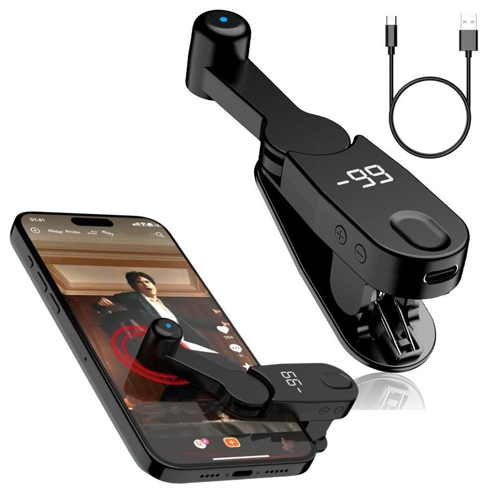 Portable Fast Click Auto Screen Clicker Mini ABS Mobile Phone Screen Clicker Physical USB Interface Screen Tapper Cell Phone