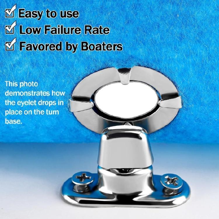 Practical Turnlock Fastener for Canvas Secure In Windy Conditions Corrosion Proof Metal Easy Install for Camping
