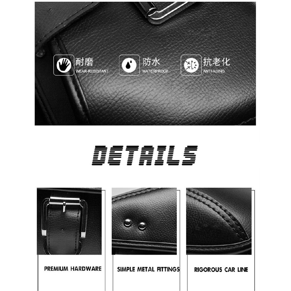 Universelles Mini-Paar Motorrad PU-Leder Seiten-Sattel-Gepäcktaschen Metallschnalle