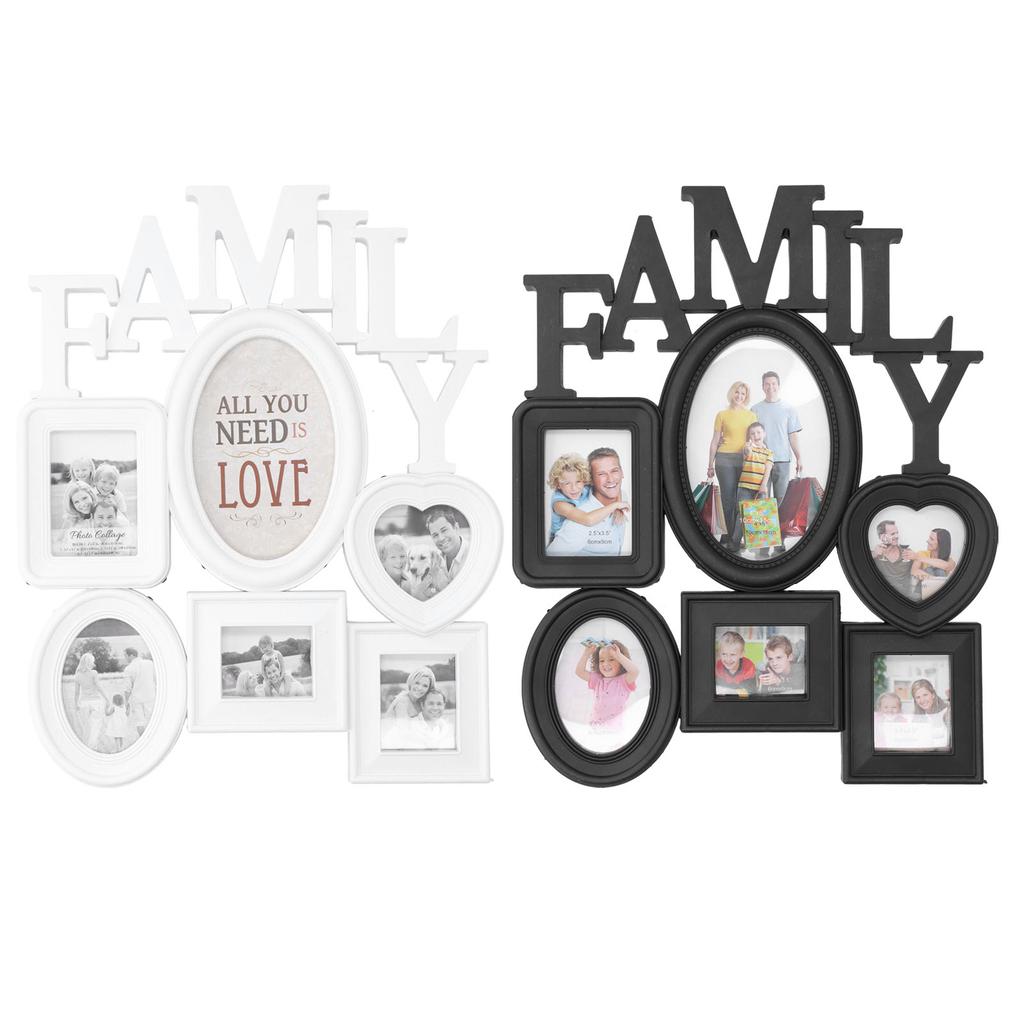 2Pcs Photo Frame Family Picture Collection Desktop Display Wall Hanging Decoration Ornament