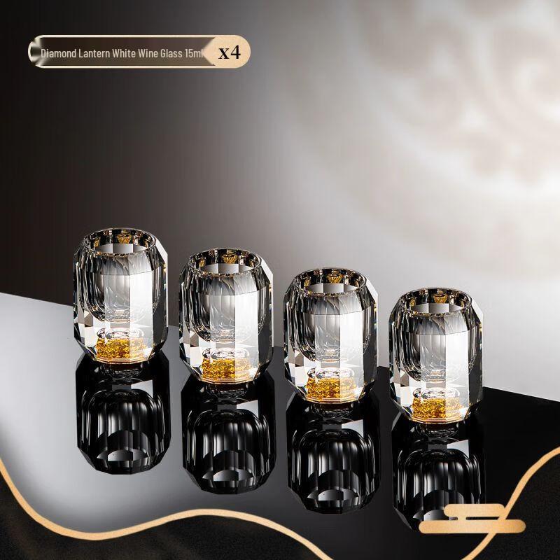 Handmade Gold Foil Baijiu Tasting Glass Set