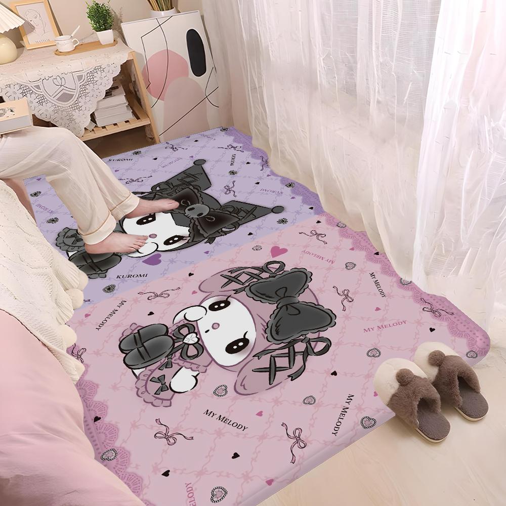 Мультяшный K-KuromiS Коврик для двери Скандинавский стиль Спальня Гостиная Придверный коврик Дом Балкон Противоскользящий Alfombra 40x60cm