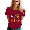 Fashion Casual Unisex Letter Print T-Shirt with Festival Graphic Design - Short Sleeve Round Neck Tee for Men and Women