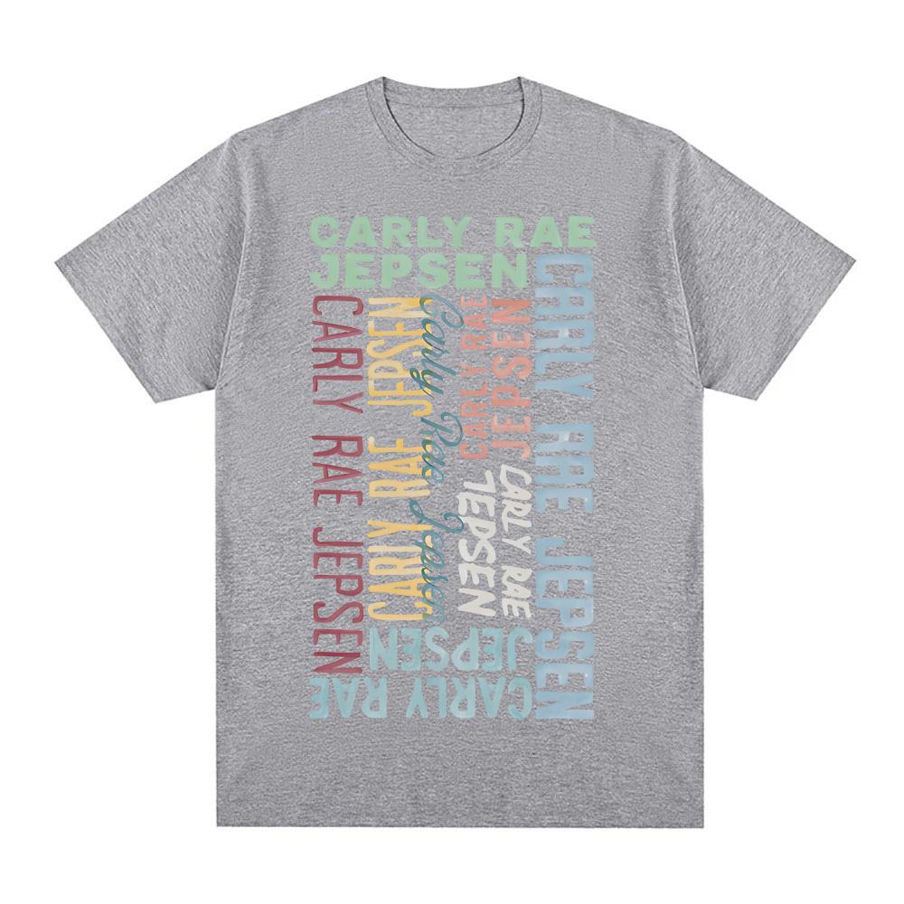 T-shirt Carly Rae Jepsen 2025 Estate Manica Rock Oversize 100% Cotone Vestiti Morbidi Girocollo Alta Qualità Camiseta Hombre