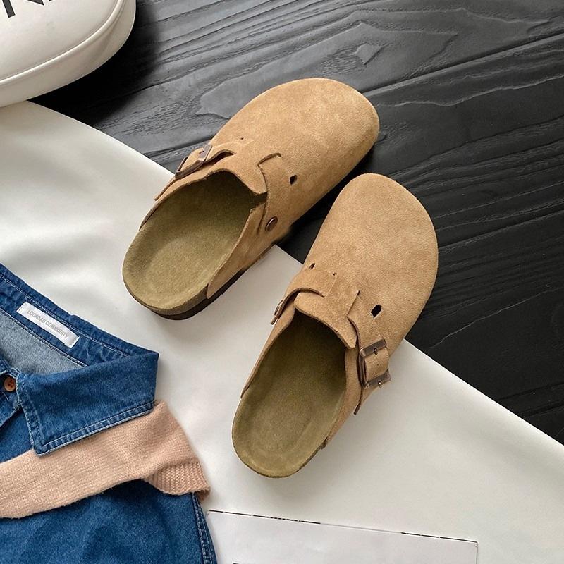 

One-pedal bag head slippers children 2025 new thick-soled versatile Korean version of Boken shoes women s half-drag women s spring large size 41
