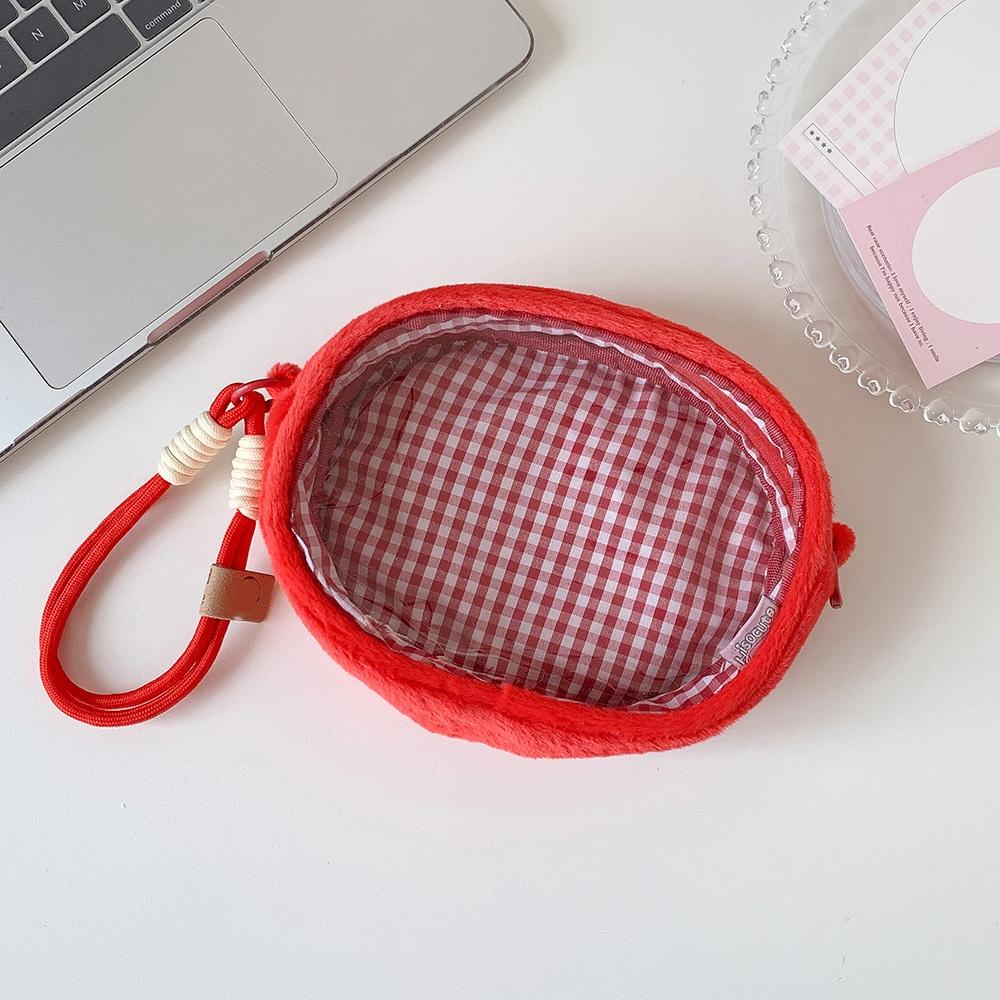 Fruit Shaped Storage Organizer Transparent Transparent Pvc Bag Plush Doll Storage Bag Convenient Cartoon Ita Bag For Children'S