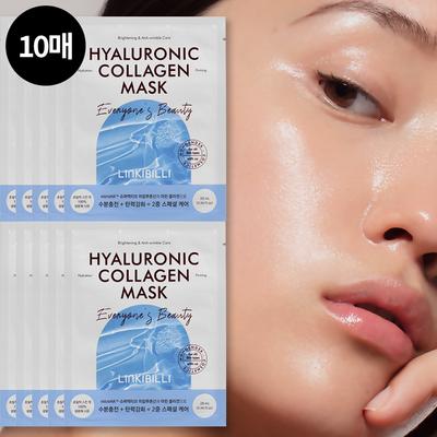 Linky Billy Hyaluronic Collagen Mask Pack 10 balení v balení