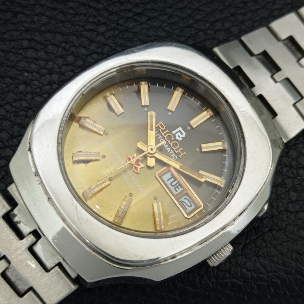 GENUINE VINTAGE RICOH R31 AUTOMATIC JAPAN MENS ORIGINAL DIAL WATCH a709441-1