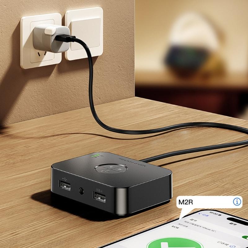 Wireless Bluetooth-compatible 6.0 Auditory Adapter Supports Two Devices Simultaneously And USB Music Playback