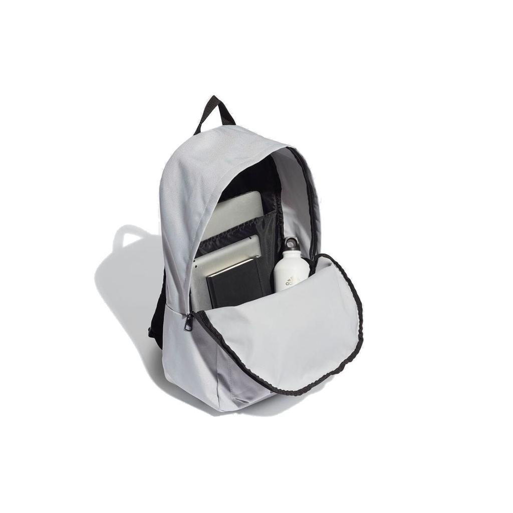 Adidas Classic Logo Large Capacity Sports Student Backpack Unisex Backpack Gray H34813