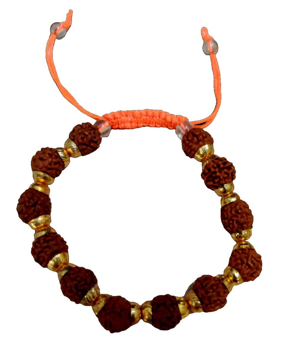 

@ Indian Traditional Rudraksha Bracelet Brown Color For Unisex Zr913-60%Off