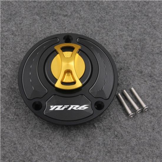 Keyless Motorcycle Fuel Gas Tank Cap Cover For Yamaha R6/R6S (all