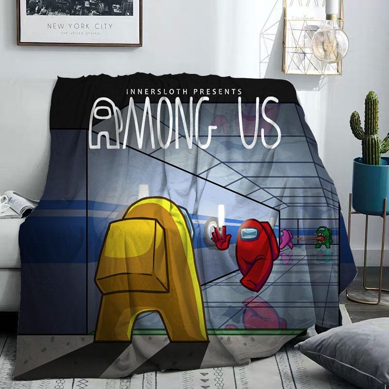 Cheap Game Printed Among US Impostor Plush Blanket Throw For Living cheap-game-printed-among-us-impostor-plush-blanket-throw-for-living