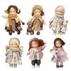 Bambola Waldorf Fatta a Mano Mini Bambole da Vestire Mini Carina Bambola Nativa Smaltata Kawaii Morbidi Giocattoli di Peluche Imbottiti Regalo di Compleanno per Bambina
