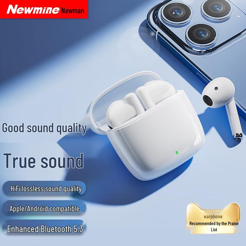 Newmine Semi-In-Ear True Wireless Bluetooth Earbuds