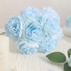 20CM 6Pcs Artificial Silk Blue Peony Flowers With Stems Fake Peony Bouquet  for Home Wedding Decoration Office Desks Ornament