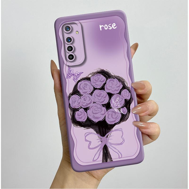 For Realme X2 XT Case RMX1921 RMX1991 RMX1993 Pretty Flowers Silicone Soft TPU Shockproof Phone Cover For OPPO K5 Coque Fundas